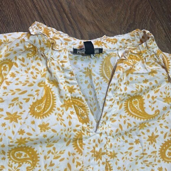 Ivy street paisley print tired baby doll dress cotton mini prairie sun dress - Picture 2 of 9